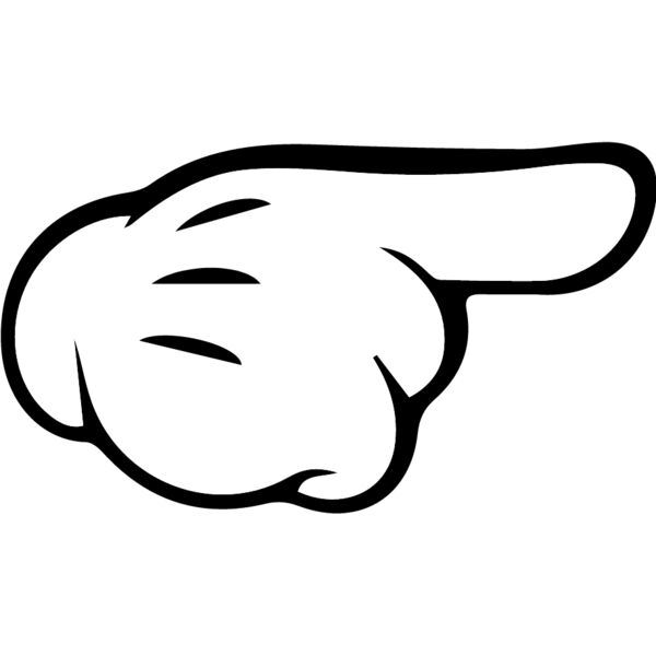 mickey mouse hand direction right Thumbnail