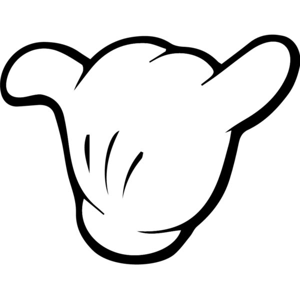 Mickey mouse hand hang loose Thumbnail